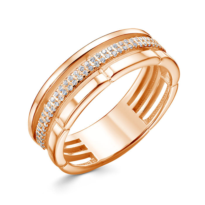z1-11253 Кольцо с фианитами. Золото 585. 