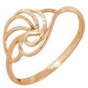 z1-7693 Кольцо без вставок. Золото 585.