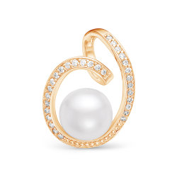 z3-9654 Подвеска с жемчугом. Золото 585.