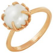 z1-7651 Кольцо с жемчугом. Серебро 925.