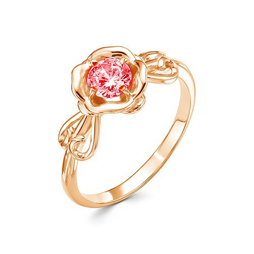 z1-10264 Кольцо с фианитами. Золото 585. 