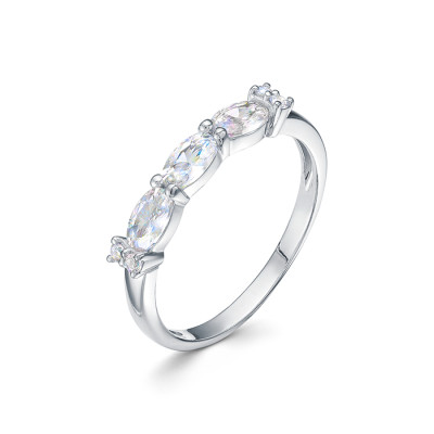z1-10388 Кольцо с фианитами. Серебро 925.