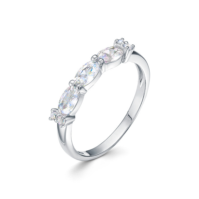 z1-10388 Кольцо с фианитами. Серебро 925.  