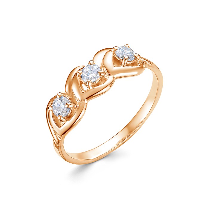 z1-10559 Кольцо с фианитами. Золото 585. 