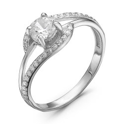 z1-8973 Кольцо с фианитами. Серебро 925.