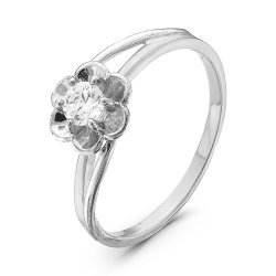 z1-8880 Кольцо с фианитами. Серебро 925.