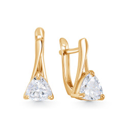 z2-10909 Серьги с полудрагоценными вставками. Золото 585.