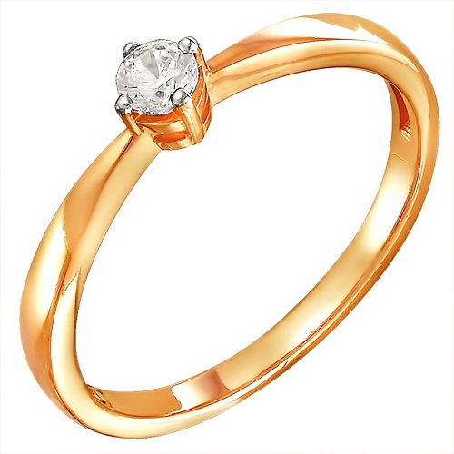 1-084 zd Кольцо с бриллиантами.Золото 585. 