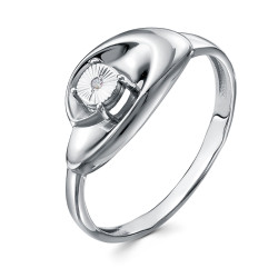 z1-11186 Кольцо с фианитами. Серебро 925.
