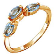 z1-8379 Кольцо с полудрагоценными вставками. Золото 585.