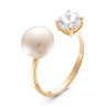 z1-9180 Кольцо с жемчугом. Серебро 925. 
