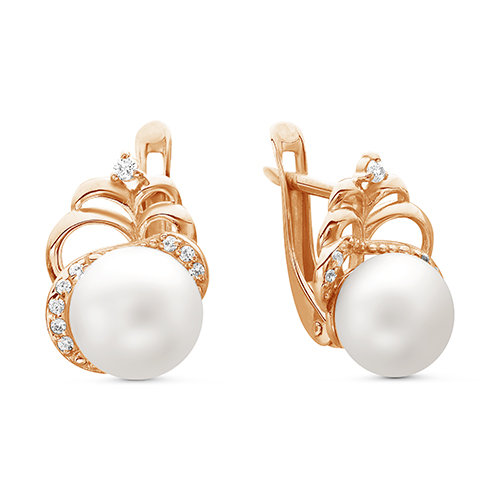 z2-9430 Серьги с жемчугом. Золото 585. 