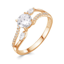 z1-9782 Кольцо с фианитами. Золото 585.