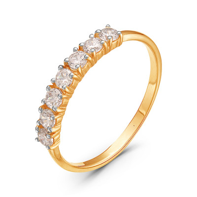 z1-8827 Кольцо с фианитами. Золото 585.
