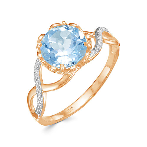 z1-9810 Кольцо с полудрагоценными вставками. Золото 585. 