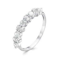 z1-9911 Кольцо с фианитами. Серебро 925.