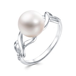 z1-9936 Кольцо с жемчугом. Серебро 925.