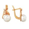 z2-7545 Серьги с жемчугом. Серебро 925. 