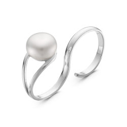 z1-9172 Кольцо с жемчугом. Серебро 925.