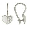 z2-9164 Детские серьги "сердечки" на петельке.Золото 585. 