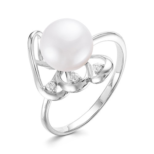 z1-9603 Кольцо с жемчугом. Серебро 925. 