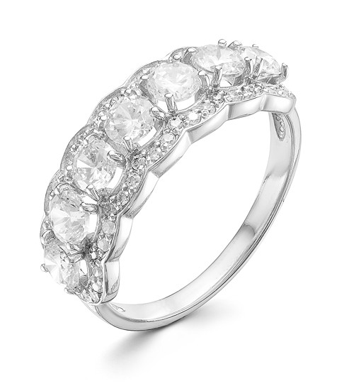 z1-9678 Кольцо с фианитами. Серебро 925.  