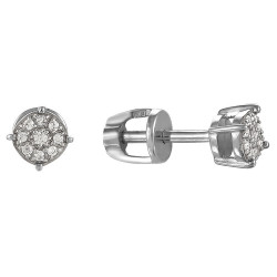 z2-8682 Серьги с фианитами. Серебро 925.