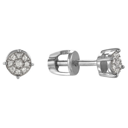 z2-8682 Серьги с фианитами. Серебро 925. 