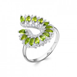 z1-10456 Кольцо с фианитами. Серебро 925.