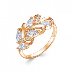 z1-10530 Кольцо с фианитами. Золото 585.