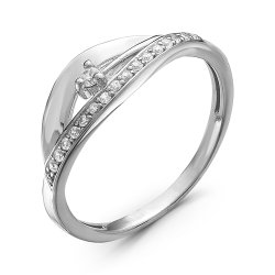 z1-8980 Кольцо с фианитами. Серебро 925.