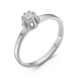 z1-8958 Кольцо с фианитами. Серебро 925.