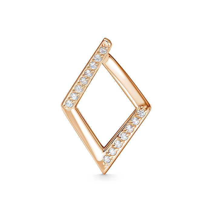 z3-10839 Подвеска с фианитами. Золото 585. 