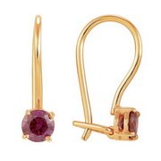 z2-8080 Детские серьги.Золото 585.