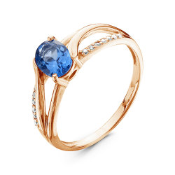 z1-9416 Кольцо с полудрагоценными вставками. Золото 585.