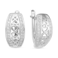 z2-9517 Серьги с фианитами. Серебро 925.