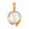 z3-8318 Подвеска с жемчугом. Серебро 925. 