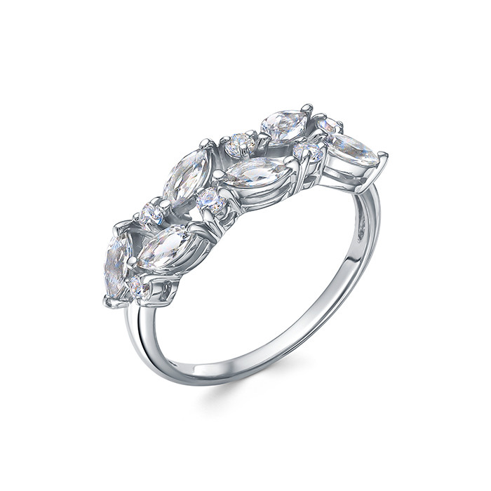 z1-10491 Кольцо с фианитами. Серебро 925. 