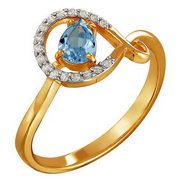 z1-8573 Кольцо с фианитами. Серебро 925.