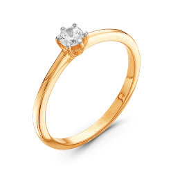 1-089  zd Кольцо с бриллиантами.Золото 585.