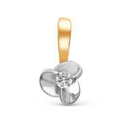 z3-8773 Подвеска с бриллиантами. Золото 585.