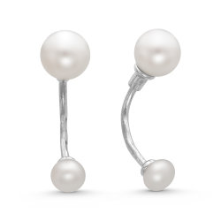 z2-9132 Серьги с жемчугом. Серебро 925.