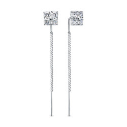 z2-11357 Серьги с фианитами. Серебро 925.