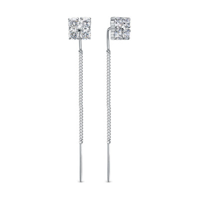 z2-11357 Серьги с фианитами. Серебро 925.
