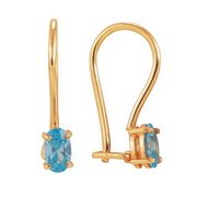 z2-8082 Детские серьги.Золото 585.