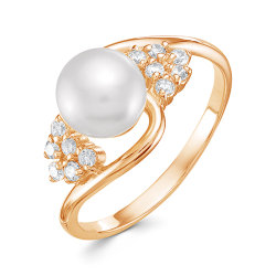 z1-9655 Кольцо с жемчугом. Золото 585.