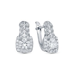 z2-10196 Серьги с фианитами. Серебро 925.