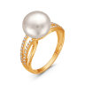 z1-8892 Кольцо с жемчугом. Серебро 925. 