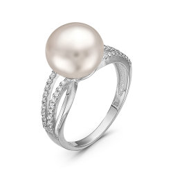 z1-8892 Кольцо с жемчугом. Серебро 925.