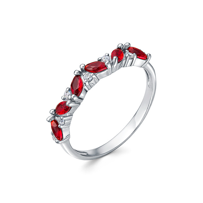 z1-10493 Кольцо с фианитами. Серебро 925.  